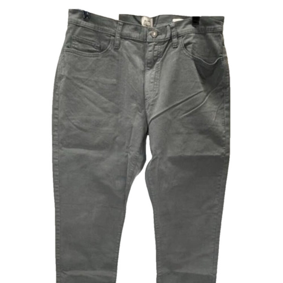 NEW FLINT AND TINDER Mens Jeans Charcoal Size 34x32 365 Pant HB Slim Spun Cotton - Picture 1 of 8